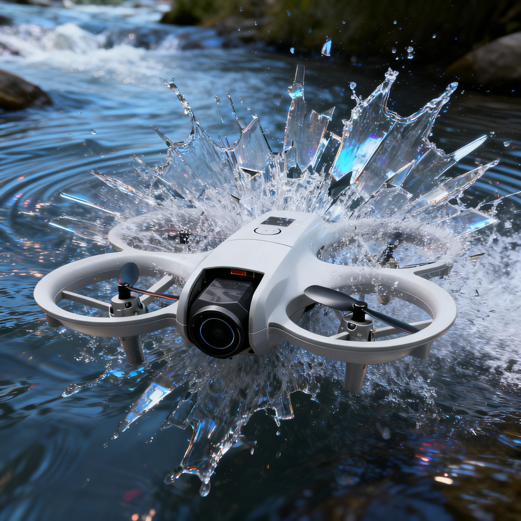Mini RC Drone with 480P Camera, Wi-Fi Video Transmission, Stunt Flips & LED Lights
