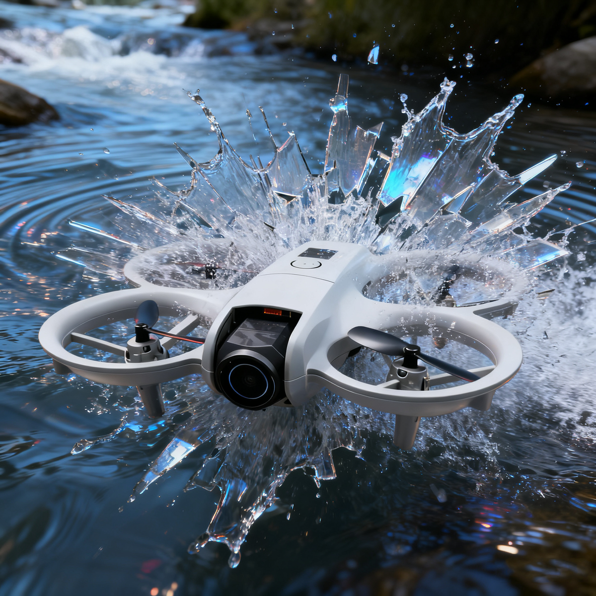 Mini RC Drone with 480P Camera, Wi-Fi Video Transmission, Stunt Flips & LED Lights