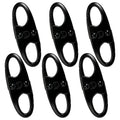 Anti-Theft Zipper Locks w/Small Carabiner,6Pk Zipper Clips, Camping Travel Outdoor Anti-Theft Gear