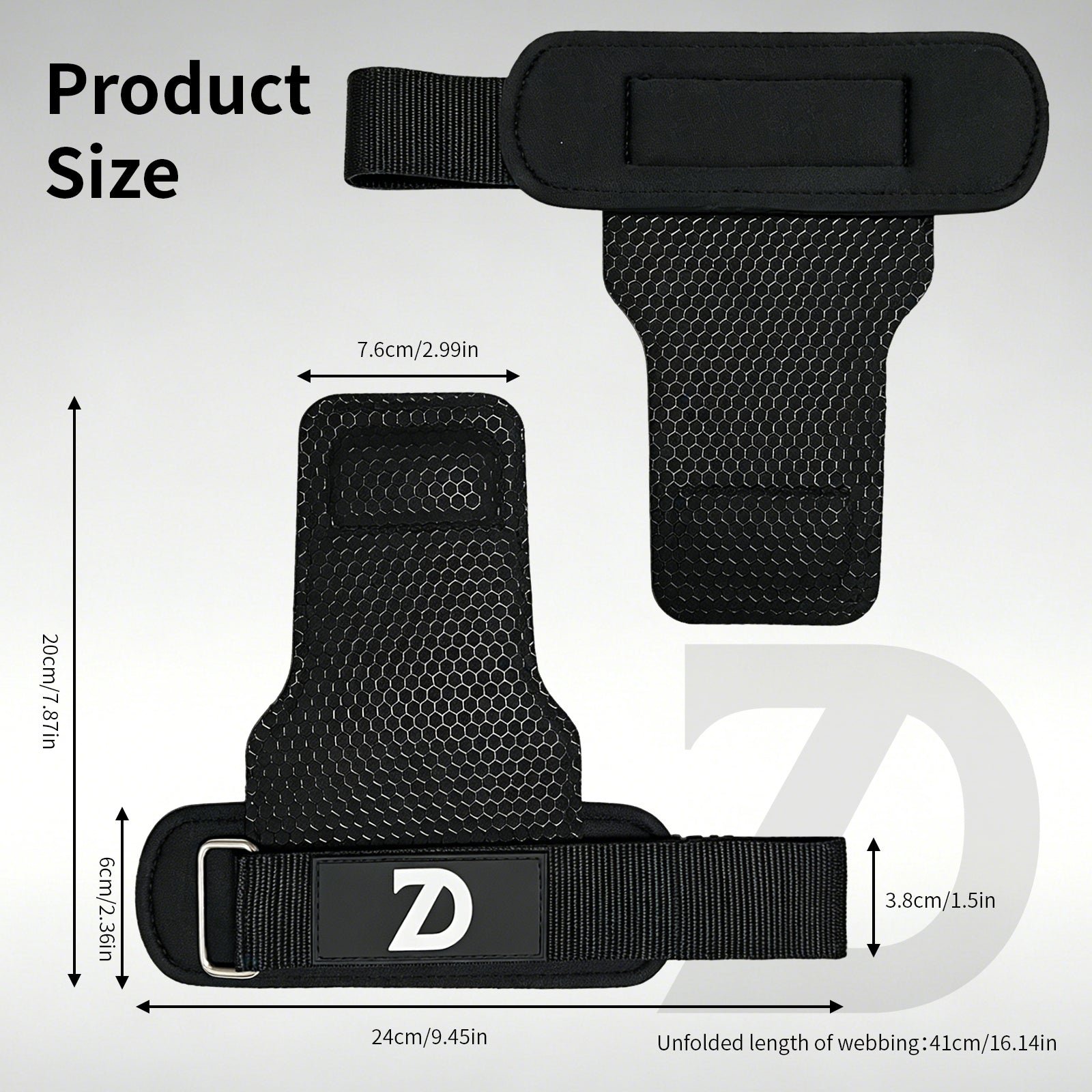 Weight Lifting Straps, Anti-Slip Microfiber Hooks Wrist Wraps for Deadlift Pull-Ups Gym Gift