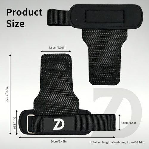 Weight Lifting Straps, Anti-Slip Microfiber Hooks Wrist Wraps for Deadlift Pull-Ups Gym Gift
