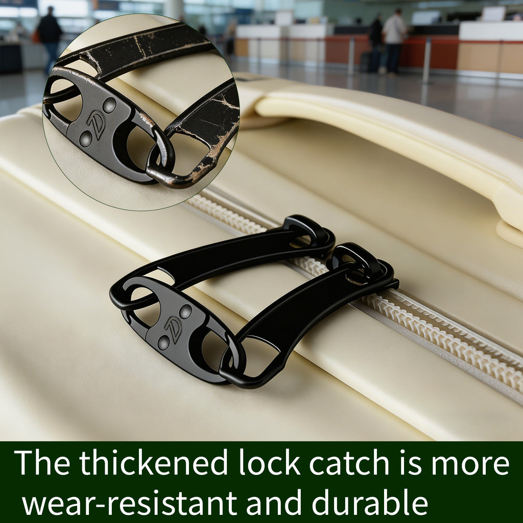 Anti-Theft Zipper Locks w/Small Carabiner,6Pk Zipper Clips, Camping Travel Outdoor Anti-Theft Gear