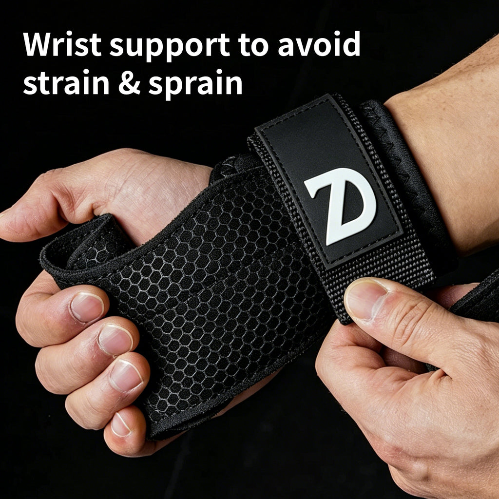 Weight Lifting Straps, Anti-Slip Microfiber Hooks Wrist Wraps for Deadlift Pull-Ups Gym Gift