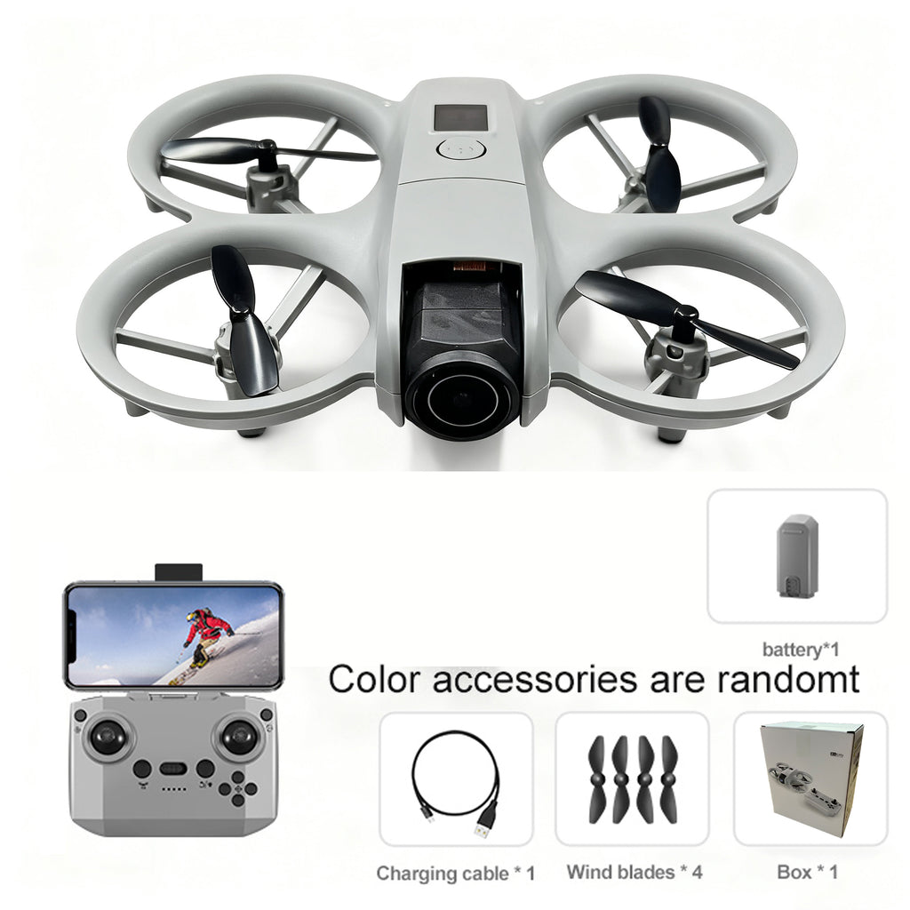 Mini RC Drone with 480P Camera, Wi-Fi Video Transmission, Stunt Flips & LED Lights